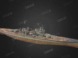 英国皇家海军征服者号战列舰C4D模型下载Conqueror 3d model