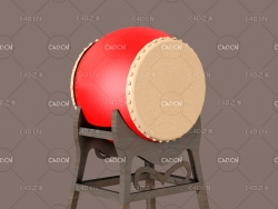 喜庆锣鼓C4D模型