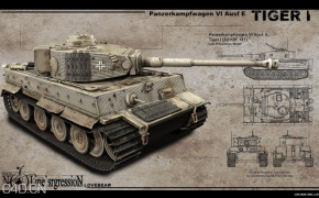 虎式重型坦克C4D模型 Panzerkampfwagen VI Ausf E
