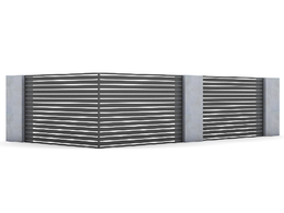 围角围挡C4D模型 FENCES 3D MODEL