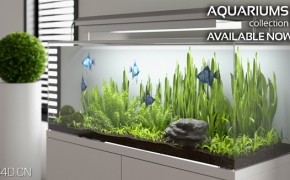 鱼缸/水族馆3D模型 CGAxis Models Volume 24 Aquariums（max/c4d/fbx/obj）