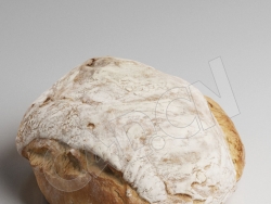 C4D一块烤面包食物模型 Bread