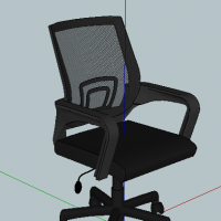 办公椅（转椅）3D模型 Swivel chair 【skp/obj】