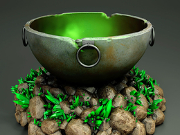 石锅C4D模型 Stone Cauldron（OBJ/C4D）