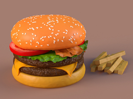 快餐汉堡包burger merged