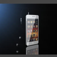 魅族MX2手机/小米耳机C4D模型