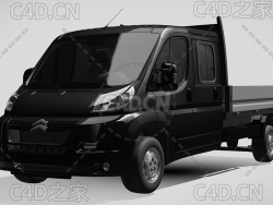 雪铁龙卡车货车运输车辆2014款C4D汽车模型下载