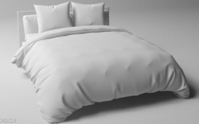 床3D模型 （白模）C4D MODEL - BED