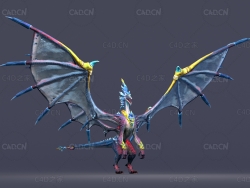 魔龙C4D模型Dragon - 3D Model