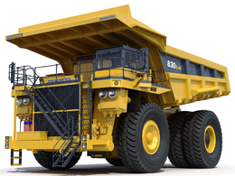 小松大型运输自翻车C4D模型 Mining dump truck Komatsu 830E-AC 3D Model