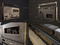 复古手提录音机 盒式录音机 Radio Cassette Player