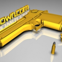 手枪子弹3D模型 Pistol bullets