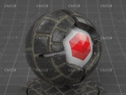 10个Redshift石头墙面 石头地面材质预设 Redshift Mutating Materials Stones Sampler