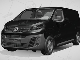 沃克斯豪尔面包车商务车电动汽车vivaro-l2-2019款C4D汽车模型下载