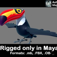26种卡通动物3D模型合集 rigged only in maya（MB/OBJ/FBX）