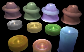 10个C4D蜡烛材质合集 Candle material