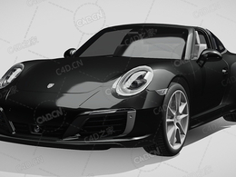 保时捷911-targa-4-991豪华汽车跑车超跑2016款C4D汽车模型下载