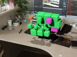 C4D摄像机反求案例 办公桌虚拟案例