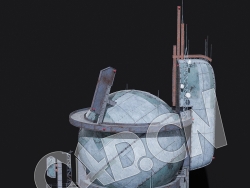 C4D圆形外星基地机械帝国蒸汽朋克建筑模型 KB3D_HEM_BldgMD_F_grp