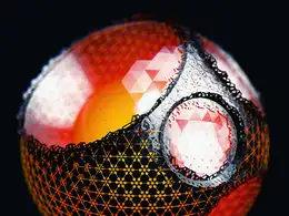 C4D实用工程第260季：红色科幻圆球创意C4D工程文件 c4d project