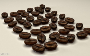咖啡豆C4D模型 Coffee Bean Models