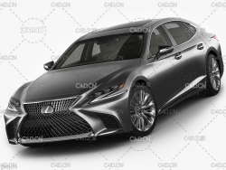 雷克萨斯豪华轿车 TurboSquid - Lexus LS 500 2018