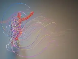 C4D舞动的线条人物动画工程文件