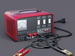 汽车接电电池充电器C4D模型 Battery-Charger