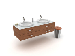 洗手台C4D模型 -018 bathroom 3d model