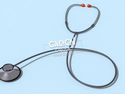 C4D医生听诊器医疗器械模型下载 Stethoscope 3dmodel