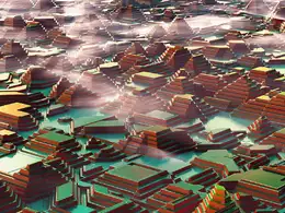 C4D实用工程第40季：塔型世界创意C4D工程文件 c4d project