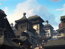 340组中式日式风格建筑楼房模型Absorb3D - Medieval Asia