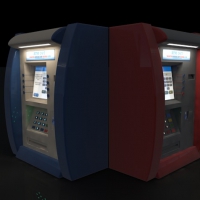 ATM机C4D模型 ATM-Machine