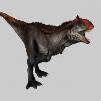 叫喊的恐龙3d模型 （带绑定及动作）Dinosaur 3d model-vocal1