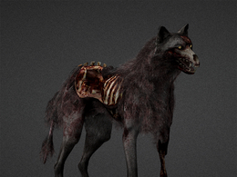 露骨的僵尸野狼幽灵狼狗cod-ghosts-hellhound