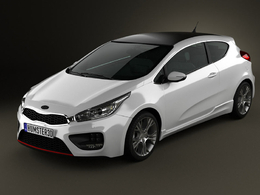 全新起亚Ceed GT轿车C4D模型 Kia Pro Ceed GT 2014 3D Model