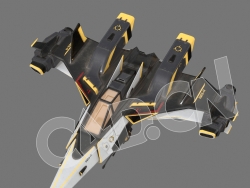 C4D战斗机模型 Fighter Ship
