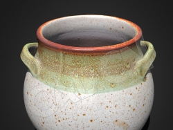 双耳陶罐陶瓷器皿C4D模型 vaso