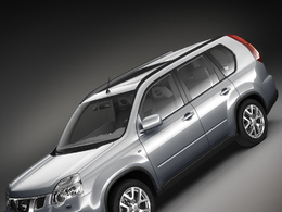 日产奇骏SUV汽车C4D模型 Nissan X-Trail 3D Model