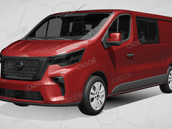 日产nv300大型MPV商务车2021款C4D汽车模型下载