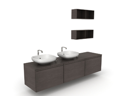 洗手台C4D模型 -001 bathroom 3d model