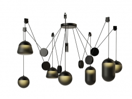 布罗基斯品牌行星吊灯PC12403D模型素材下载Planets Pendant Lamp PC1240 by Brokis