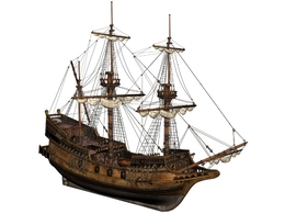 古代大型帆船C4D模型 Sailing 3d model