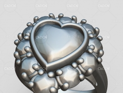 心型钻戒C4D模型 Jewelsmiths Perkins