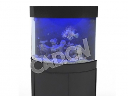水族箱观赏鱼缸C4D模型