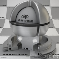 vray for c4d材质：Brushed Steel with Ansiotropy
