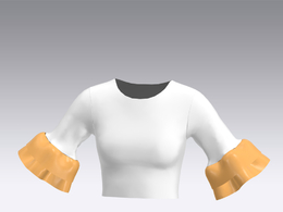 c4d模型女性衣服上衣Sleeves-6