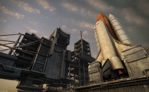 火箭发射塔3D模型（C4D/MB/OBJ）3D model rocket launch tower