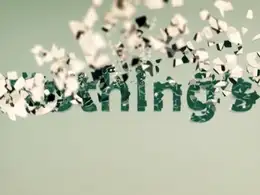 C4D+AE破碎文字切换动画工程文件Text Chunks