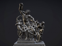 古希腊《拉奥孔和他的儿子们》人物雕塑C4D模型下载 Laocoon and His Sons